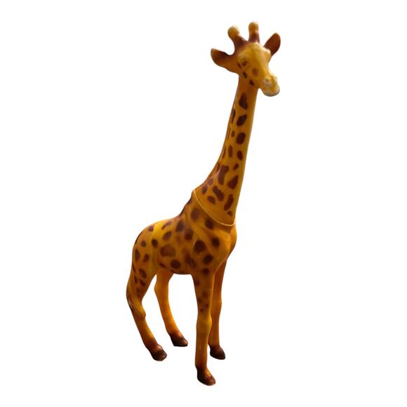 Vintage 60s Marvel Trading Corp Giraffe Figure Blow Mold Hard Plastic Toy Rare - Picture 1 of 5
